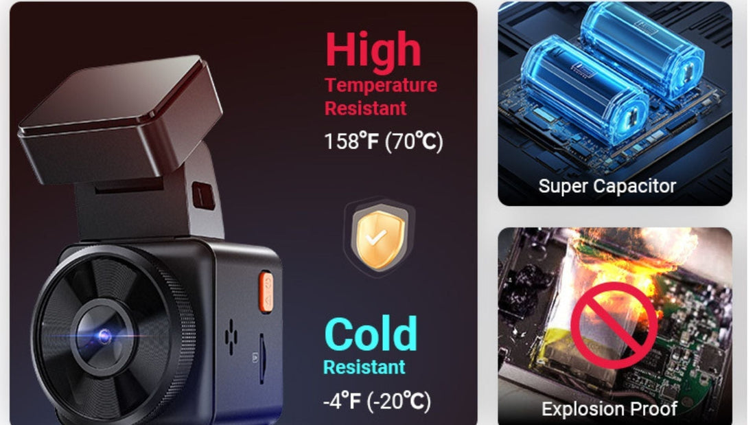 ¿Por qué una dashcam con supercapacitores es más segura que una dascam con batería?