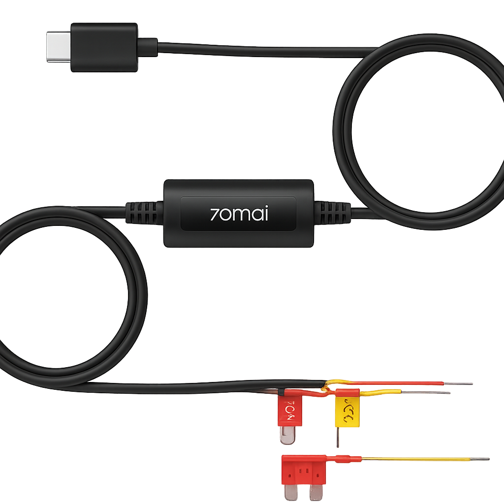 🔌 Kit de Cableado 70mai UP03 | Energía Continua para Dashcams (Type-C, A810, Omni, M500)